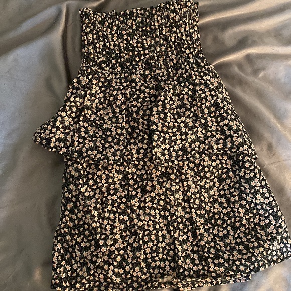 WALLFLOWER Pink and black flower tiered ruffle skirt - Picture 2 of 2